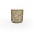 Vaso Cerâmica Flor Dourada - G 15x15x15 - Imagem 1
