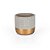 Vaso Cimento Gold Geométrico - M 16X16X15 - Imagem 3