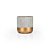 Vaso Cimento Gold Geométrico - P 13X13X13 - Imagem 1