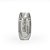 Vaso Metal Face Silver - M 15X12X32 - Imagem 1