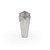 Vaso Metal Geiser Silver - P 14X13X31 - Imagem 1