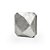 Vaso Metal Geométrico Silver - M 26X13X26,5 - Imagem 2