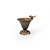 Vaso Pássaro Metal Agra 13,5X13,5X13 - Imagem 1