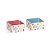 Forminha para Doce Reta Pop It (Fidget Toys) Composê Azul/Coral - 50 Un - Imagem 1