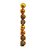 Bolas Sortidas Ouro 6cm - 8 Un - Imagem 1