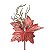 Poinsetia Rosa com estrelas Nude - Flores Cabo Curto - Imagem 5