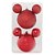 Bola Lisa e Glitter Vermelho 10cm Disney - 2 Un - Imagem 1