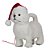 Cachorro Bichon Frise com Som e Movimento 25cm - Imagem 1