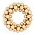 Guirlanda de Bolas Dourado 34cm - Imagem 1