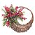 Guirlanda Folhas e Frutas Vermelho e Verde 55cm - Imagem 1