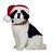 Border Collie Decorativo com Gorro 25cm - Imagem 1