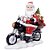 Papai Noel na Moto com Saco de Presentes Vermelho - Imagem 1