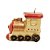 Vela Formato Trem Ouro M - Imagem 1