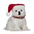 Cachorro West High Decorativo com Gorro 17cm - Imagem 1
