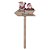 Picks Papai Noel Sentado Bege e Vermelho - Imagem 1