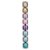 Bola Rainbow Glitter 10cm - 8 Un - Imagem 1