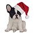 Cachorro Decorativo Bulldog Branco e Preto 21cm - Imagem 1
