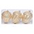 Enfeite para Pendurar Nozes Ouro 8cm - 3 Un - Imagem 1