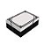 Caixa Retangular com Tampa com Relevo Domo Preto e Branco M 35x25x11cm - Imagem 1