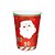 Copo Papel Papai Noel Chegou 240ml - 8 Un - Imagem 1