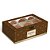 Caixa Para 6 Brigadeiros Brigadelicia Marrom 12,8x8,5x4,5cm - 10 Un - Imagem 1