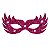 Máscara Carnaval Glitter Rosa Mod 01 - Imagem 1