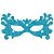 Máscara Carnaval Glitter Azul Mod 02 - Imagem 1