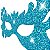 Máscara Carnaval Glitter Azul Mod 02 - Imagem 3