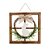 Quadro Decorativo Janela com Guirlanda 46x46x6cm - Imagem 1