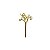 Mini Topo Love Dourado - HA348 - Imagem 1