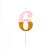 Vela Rosa Candy com Dourado Número 6 - VMR06 - Imagem 1