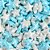Confeito Shapes Estrelas Grandes Azul/Branco Big 100G - Imagem 1