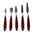 Mini Espátulas Decorativa Aço Inox - 5 Un - Imagem 1