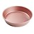 Forma de Aço Carbono Redondo Rose Gold 17,5X17,5X5,4cm - Fundo Fixo - Cromus Allonsy - Imagem 1