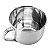 Coador Tigela 18,5X17X10 - Aço Inox Prata - Imagem 2