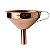Funil com Filtro 13X10,7X10,5cm - Aço Inox Rose Gold - Imagem 1