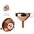 Funil com Filtro 13X10,7X10,5cm - Aço Inox Rose Gold - Imagem 4