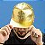 Acessório Boné Cifrão Dourado Adulto - Imagem 2
