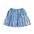 Short Sem Tule Adulto Holográfico Azul - Imagem 1