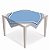 Toalha de Mesa Convidados Sky 79X79 - 5 Un - Imagem 1