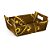 Cesta Laminada Premium Marrom/Ouro PP 14,5X10X5 - 10 Un - Imagem 1