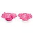 Forminha para Doce Gloss Poá/Listras Pink - 40 Un - Imagem 1