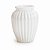 Vaso Decorativo Oval Branco 8X10,5 - Imagem 1