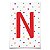 Letra para Faixa Decorativa N Colore - 6 Un - Imagem 1