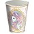 Copo de Papel 200ml Unicórnio - Festcolor - 8 Un - Imagem 1