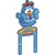 MDF Topo para Bolo Galinha Pintadinha - Festcolor - 1Un - Imagem 1
