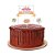 Topper para Bolo Celebre a Vida - Festcolor - 04Un - Imagem 1