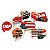 Kit Placas Velozes e Furiosos - Festcolor - 09Un - Imagem 1