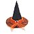 Chapéu Bruxa Mila Laranja Halloween - Cromus - 1 Un - Imagem 1