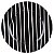 Sousplat Listras Branco/Preto - Cromus - 1 Un - Imagem 1